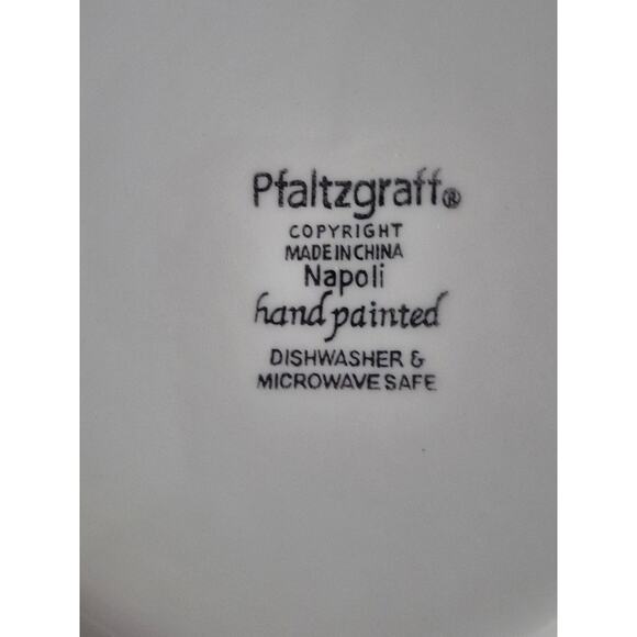 Pfaltzgraff Napoli Hand Painted Salad Plates Decor Tulip Country Italy Set of 2 - Picture 6 of 8